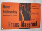Origineel affiche Frans Masereel tentoonstelling, Verzenden, A1 t/m A3, Reclame, Rechthoekig Staand