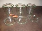 3 pots de confiture de stérilisation bocal en verre WECK, Maison & Meubles, Cuisine | Casseroles & Poêles, Enlèvement ou Envoi
