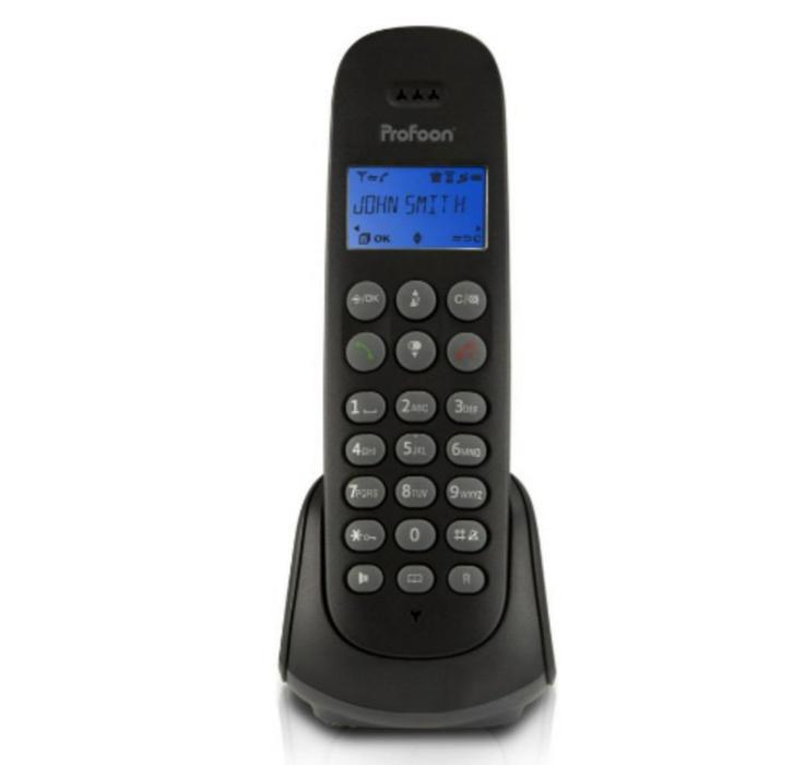 Profoon PDX-300 DECT Telefoon Zwart Draadloos "TWEEDE KANS", Telecommunicatie, Vaste telefoons | Handsets en Draadloos, Ophalen of Verzenden