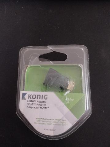 -Adaptateur HDMI input vers HDMI Mini Connecteur-NEUF emball, Enlèvement, Neuf, Moins de 2 mètres, Câble HDMI