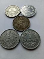 5 francs France 22 pièces 45/46/47/48/49, Enlèvement ou Envoi, France