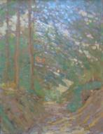 MAURICE PAUL / SOUS-BOIS / OLIEVERF KARTON / 43x35cm / KADER, Antiek en Kunst, Ophalen of Verzenden