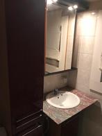 Meuble sub avec évier sur marbre ,armoire avec miroir et lum, Huis en Inrichting, Badkamer | Badkamermeubels, Gebruikt
