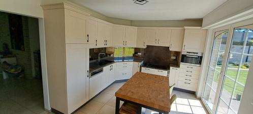 Eiken keuken, Huis en Inrichting, Keuken | Complete keukens, Gebruikt, Hoekkeuken, Crème, Graniet of Steen, Ophalen