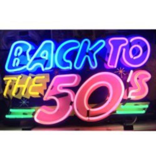 Back to the 50's neon en veel andere USA decoratie neons, Collections, Marques & Objets publicitaires, Neuf, Table lumineuse ou lampe (néon)