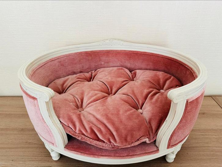 Lord lou hondenmandje roze velvet - nieuwstaat, Dieren en Toebehoren, Hondenmanden, Zo goed als nieuw, Stof, Ophalen
