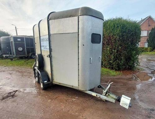 Paardentrailer 2 paarden, Dieren en Toebehoren, Paarden en Pony's | Trailers en Aanhangwagens, Gebruikt, 2-paards trailer, Hout