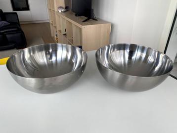 Serving bowl, stainless steel, 28 cm