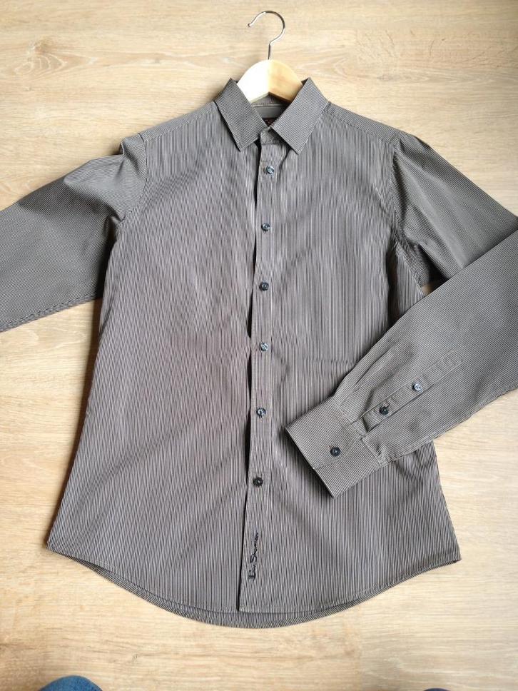 Overhemd Ben Sherman, Kleding | Heren, Overhemden, Zo goed als nieuw, Halswijdte 38 (S) of kleiner, Bruin, Ophalen of Verzenden