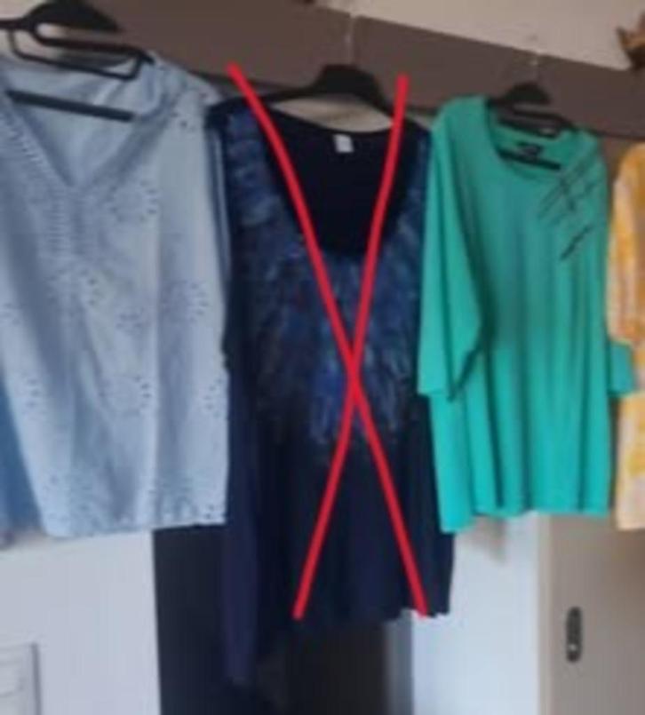 Shirts en tops, 3XL, Kleding | Dames, Grote Maten, Wit, Ophalen of Verzenden