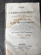 code de l'enregistrement - depuis 1790 jusqu'au 31 décembre, Enlèvement ou Envoi