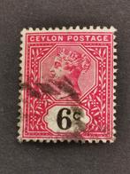 Ceylon 1893/99 - Koningin Victoria, Ophalen of Verzenden, Gestempeld, Zuid-Azië