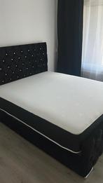 Luxe fluwelen bed met matras - verkrijgbaar, Verzenden, Nieuw, Zwart