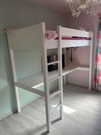 Stapelbed Wit houten  afmeting 90x200, Kinderen en Baby's, Kinderkamer | Bedden, Ophalen of Verzenden, Zo goed als nieuw, Matras