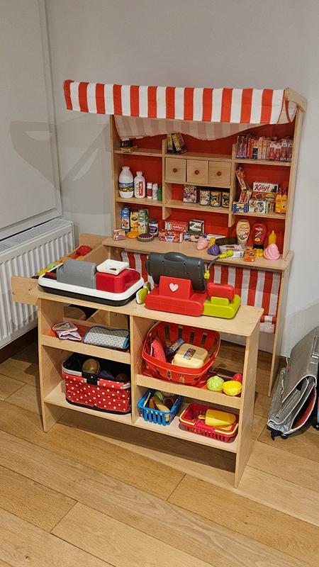 Houten winkel voor kinderen, Kinderen en Baby's, Speelgoed | Houten speelgoed, Zo goed als nieuw, Meubelstuk of Keukentje, Ophalen