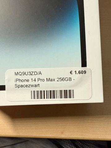 iPhone 14 Pro Max 256GB zwart  beschikbaar voor biedingen