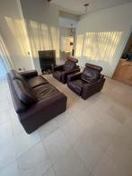 Roche Bobois Bordeaux 3-kamer woonkamer, Ophalen, Leer