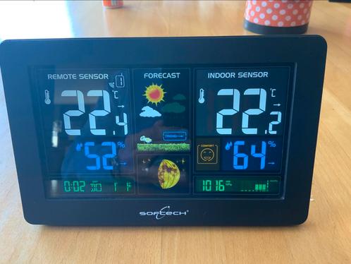 Weerstation met Buiten Sensor, Audio, Tv en Foto, Weerstations en Barometers, Nieuw, Weerstation, Ophalen of Verzenden