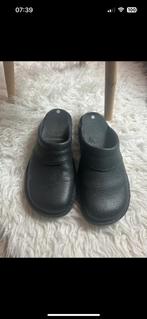 Muiltjes van leer 43, Kleding | Heren, Schoenen, Sandalen, Zwart, Ophalen of Verzenden, Zo goed als nieuw