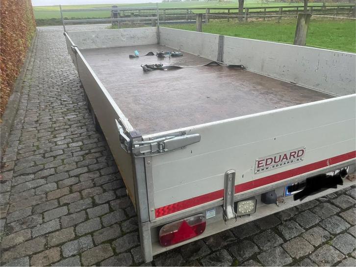 Eduard plateau 6x2,2m, Auto diversen, Aanhangers en Bagagewagens, Gebruikt, Ophalen