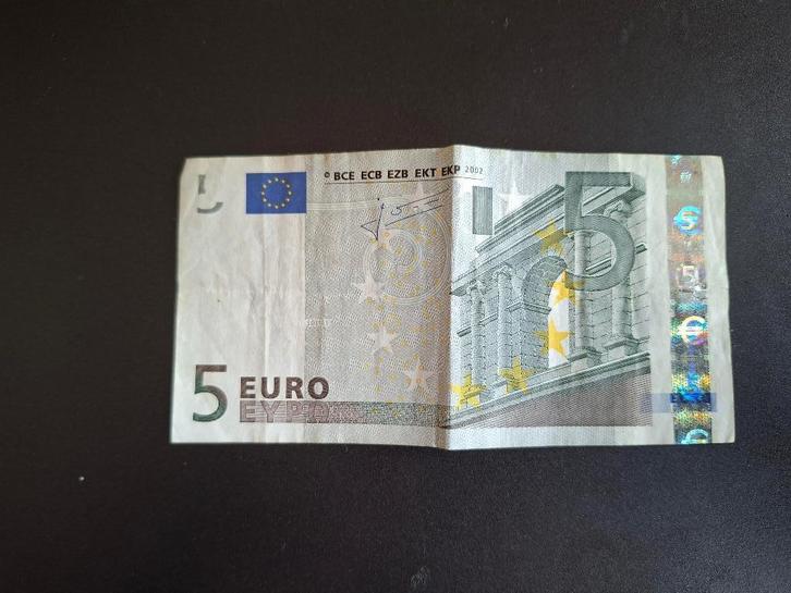 2002 Frankrijk 5 euro oude serie Trichet code L031, Postzegels en Munten, Bankbiljetten | Europa | Eurobiljetten, Los biljet, Frankrijk