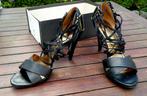 Prachtige zwarte leren schoenen 38, Kleding | Dames, Nine West, Ophalen of Verzenden, Zo goed als nieuw, Zwart