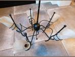 Smeedijzeren kroonluchter, Huis en Inrichting, Lampen | Kroonluchters, Ophalen, Zo goed als nieuw