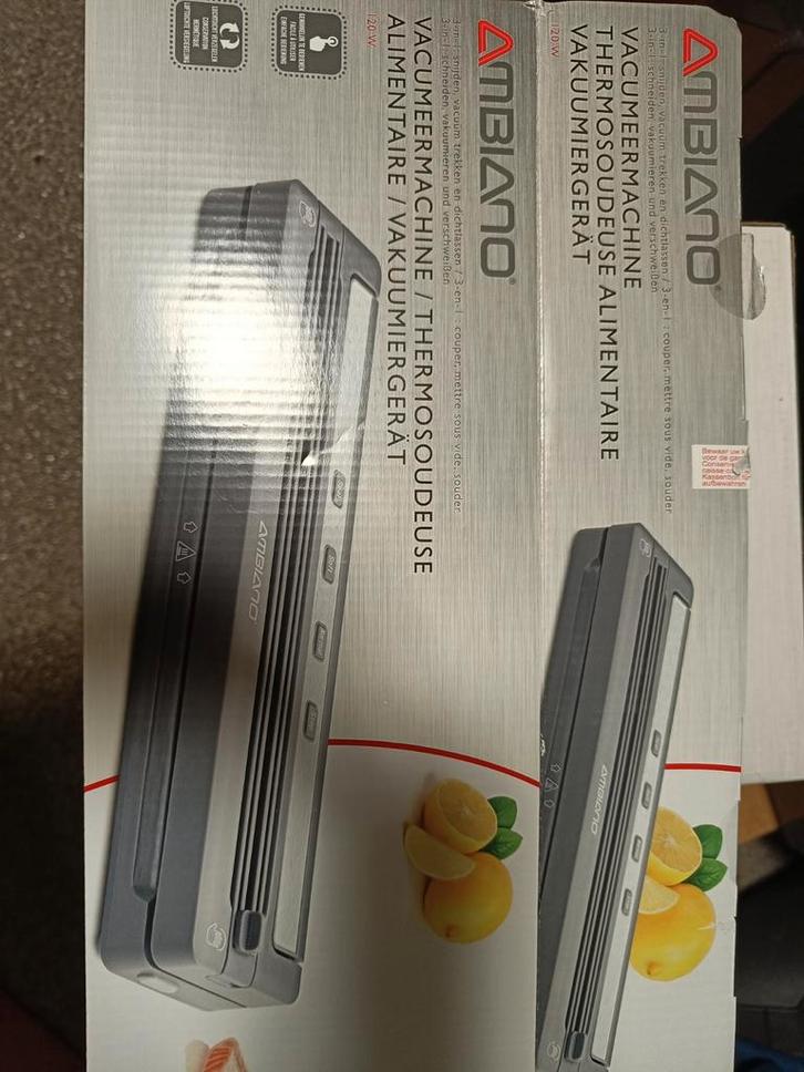 Machine à vide Ambiano (machine à feuille/thermoscellable) N, Maison & Meubles, Cuisine | Couverts, Enlèvement ou Envoi