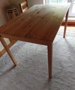 Ikea tafel INGO grenen 120 x 75 cm + 2 stioelen, Ophalen, 100 tot 150 cm, 50 tot 100 cm, Zo goed als nieuw