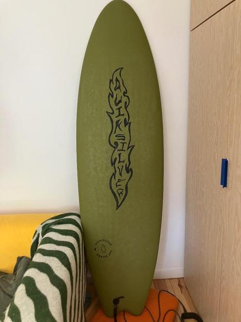 6’6 53L fish softboard Quicksilver + FCS boardbag, Watersport en Boten, Golfsurfen, Zo goed als nieuw, Fish, Met vinnen, Met draagtas
