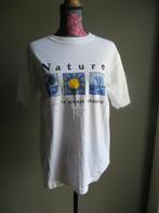 Dames T-shirt Nature - wit - Large - Marca, Wit, Maat 42/44 (L), Ophalen of Verzenden, Korte mouw