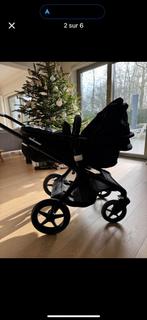 Bugaboo fox2 black poussette avec landau et adaptateurs, Ophalen, Zo goed als nieuw, Kinderwagen, Bugaboo