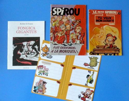 Lot 4 Spirou Poche + 6 autocollants : Spirou Petit Spirou, Boeken, Stripverhalen, Gelezen, Meerdere stripboeken, Ophalen of Verzenden