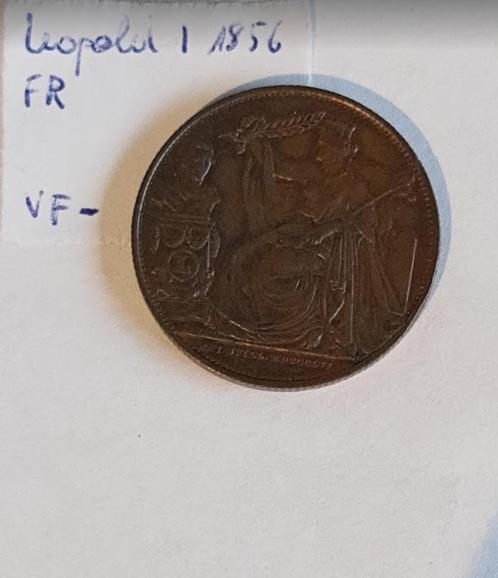 België 5 centimes 1856 25e verjaardag Inhuldiging v/d koning, Postzegels en Munten, Munten | België, Losse munt, Brons, Ophalen of Verzenden