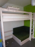 Bed - halfhoog - hoogslaper - 90*200, Ophalen, 85 tot 100 cm, Gebruikt, Hoogslaper of Stapelbed