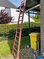 Stevige houten ladder, Bricolage & Construction, Échelles & Escaliers, Échelle, Utilisé, Enlèvement ou Envoi, 2 à 4 mètres