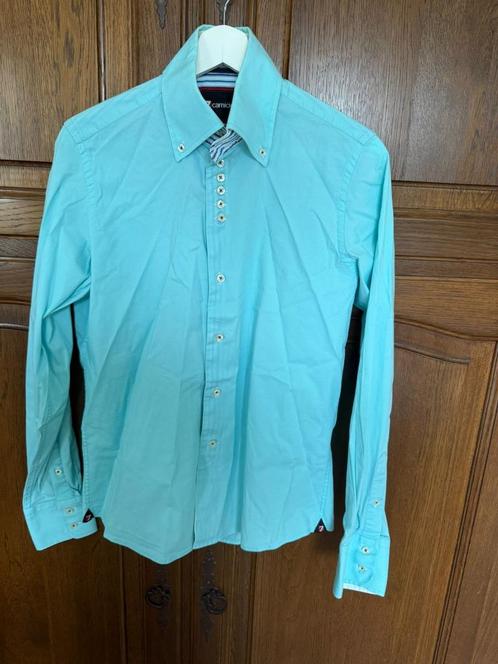 7camicie herenshirt — Slim fit stretch — maat 39, Kleding | Heren, Overhemden, Zo goed als nieuw, Halswijdte 39/40 (M), Overige kleuren