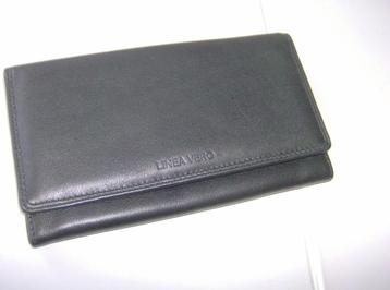 Damesportefeuille - zwart -LINEA VERO -17 cm x 10 cm - nieuw beschikbaar voor biedingen
