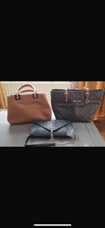 Lot de 3 sacs à main – style luxe, neufs beschikbaar voor biedingen
