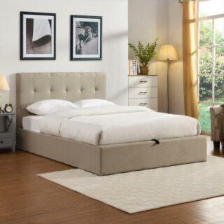 Liquidatie stock! Verschillende maten ! OP=OP, Huis en Inrichting, Slaapkamer | Bedden, Nieuw, 200 cm, Beige, Ophalen