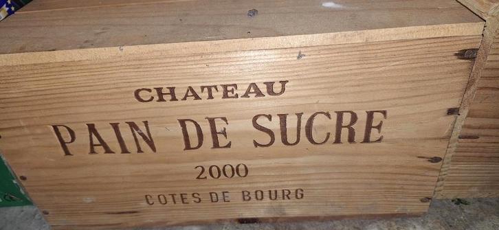 Château Pain de Sucre côtes de Bourg 2000 caisse de 6, Verzamelen, Wijnen, Nieuw, Rode wijn, Frankrijk, Vol, Ophalen