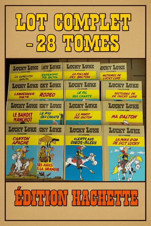 Lucky Luke-collectie — Hachette-editie — 28 delen in Excel, Boeken, Kinderboeken | Kleuters, Nieuw, Non-fictie, 5 of 6 jaar, Jongen of Meisje