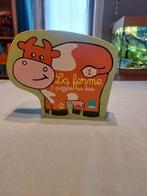 3x Boerderijpuzzel (kip-varkens-koe), Kinderen en Baby's, Speelgoed | Kinderpuzzels, Gebruikt, Ophalen