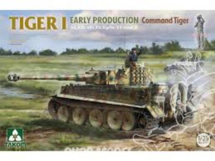 TAKOM 2195 TIGER I early prod. Ausf.E Command Wittmann's1/35, Hobby en Vrije tijd, Modelbouw | Auto's en Voertuigen, Nieuw, Tank