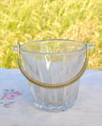 seau a glaçon en verre poignée metal, Enlèvement ou Envoi