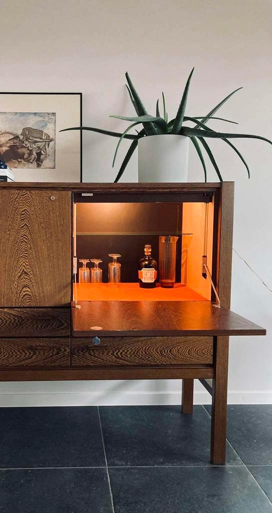 Vintage barkast, Antiek en Kunst, Antiek | Meubels | Kasten, Ophalen