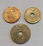 België - Lotje van 3 munten - 25 cent misslag?, Postzegels en Munten, Ophalen of Verzenden