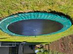 Trampoline Berg 430 cm voor in de grond, Ophalen, Gebruikt