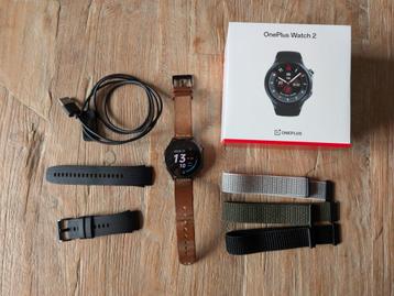 OnePlus Watch 2 – incl. 5 bandjes – Nieuwstaat + 1j Garantie, Oneplus, Étanche, Comme neuf, Android