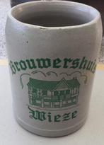 Bier brouwerij kroes Wieze  Brouwershuis 0,5L groene tekst, Verzamelen, Zo goed als nieuw, Verzenden